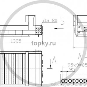 Блок решетка 0,8. Чертеж